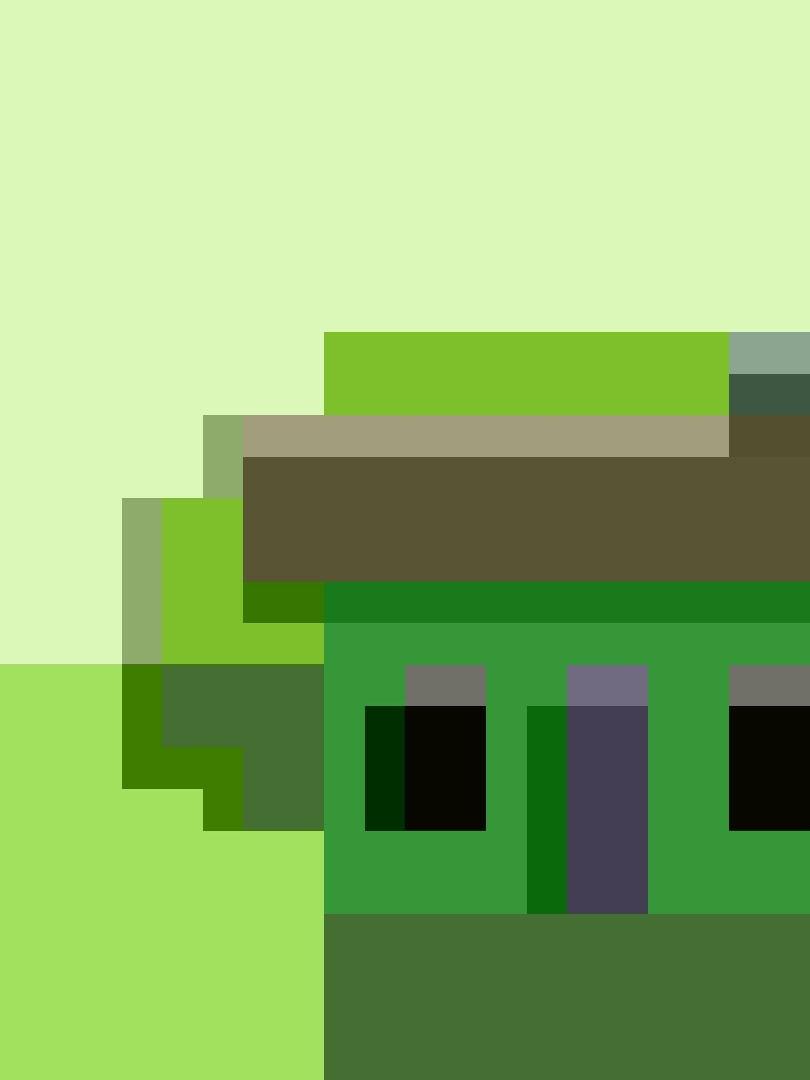Boîte de Rangement Enfant Motif Maison Pixel Art