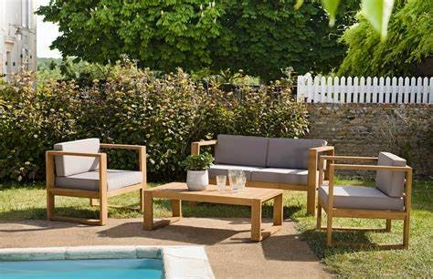 Salon de jardin en teck