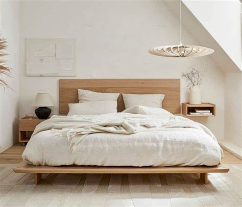 Lit plateforme en bois